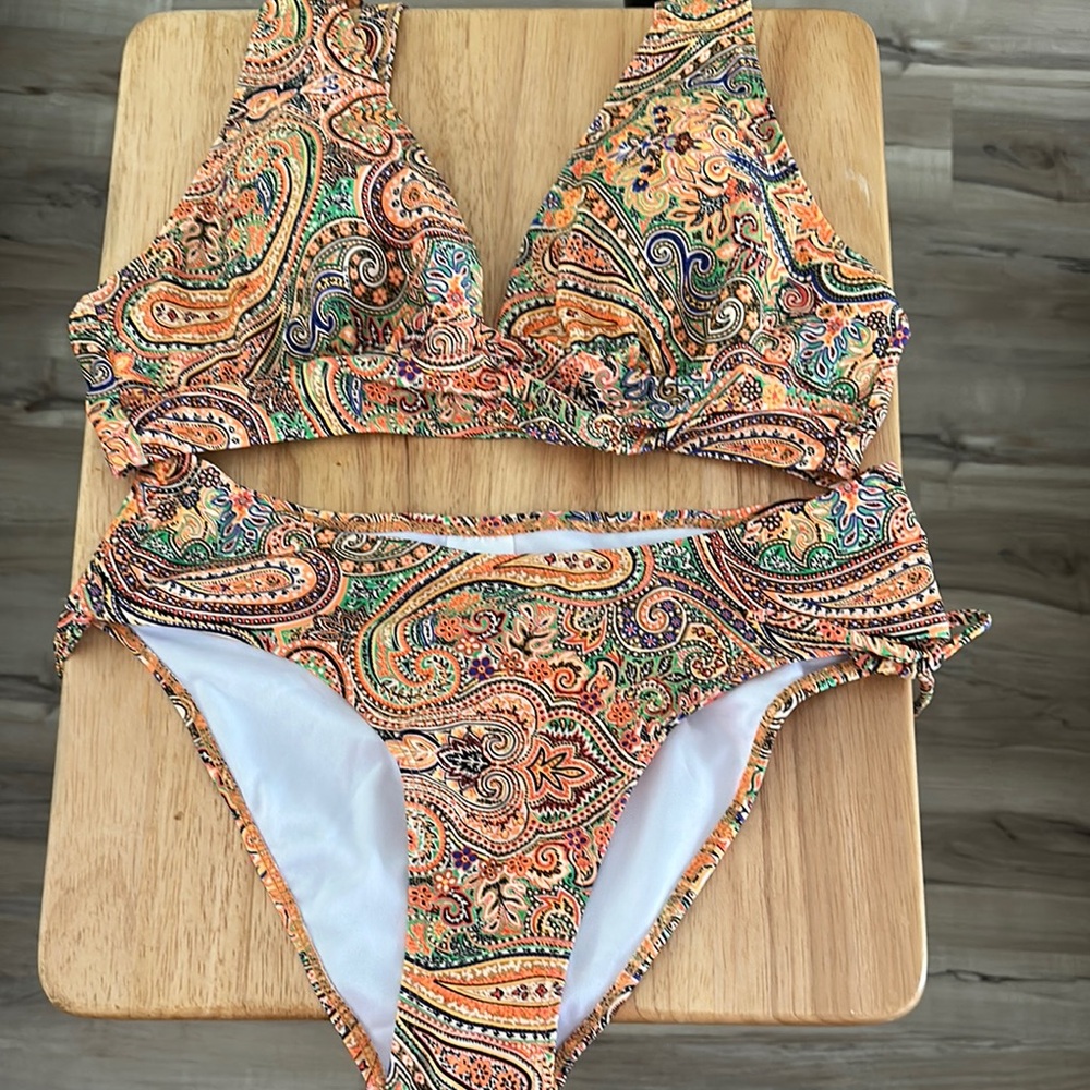 Colorful Paisley 2 piece bikini